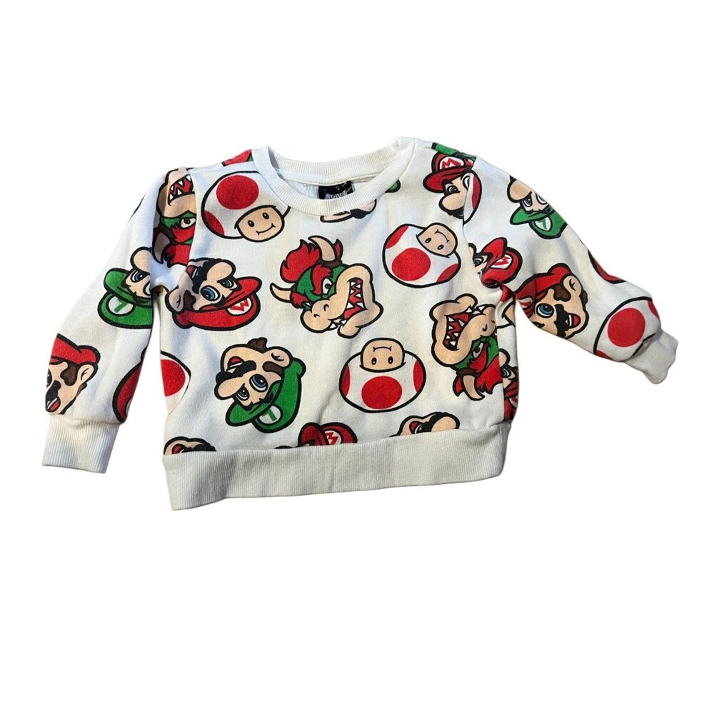 Super Mario Kids Sweatshirt Size 12M